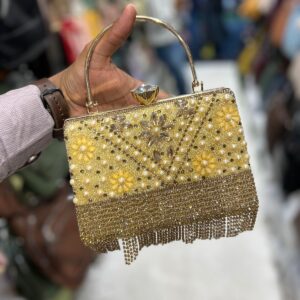 Crystal Star Square Shaped Clutch Luxury Women's Bag